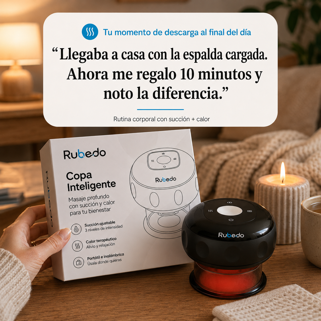 Masajeador de Ventosas Inteligente con Calor