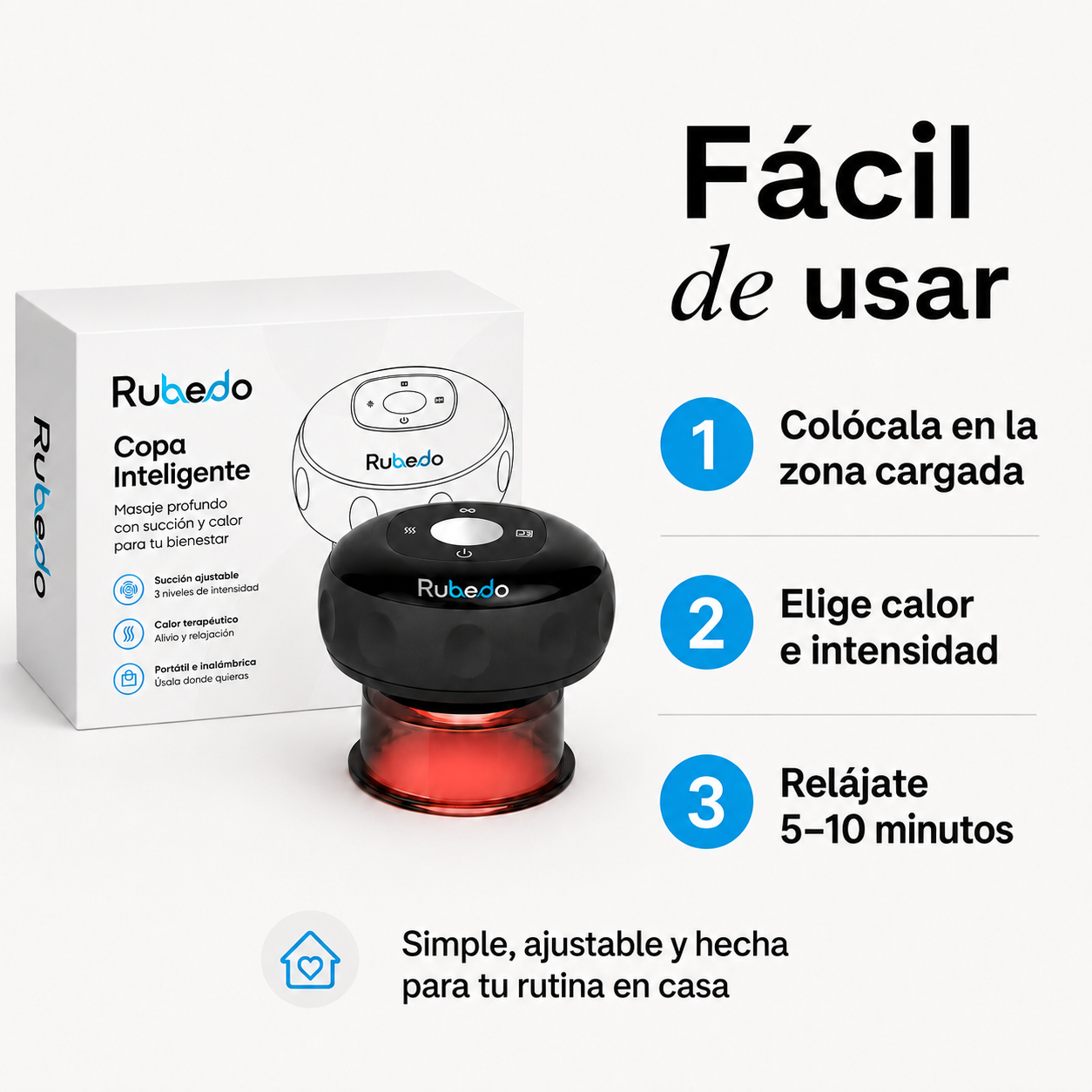 Masajeador de Ventosas Inteligente con Calor