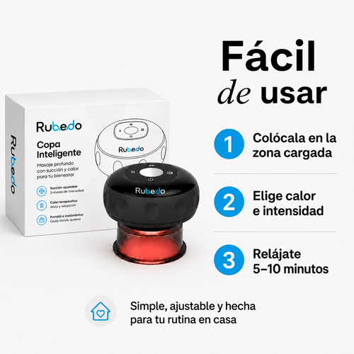 Masajeador de Ventosas Inteligente con Calor